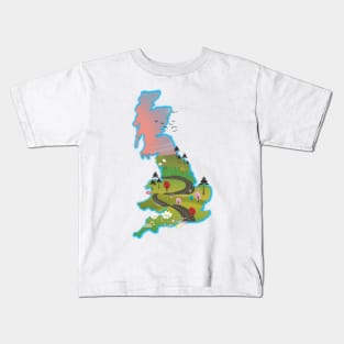 UK map Kids T-Shirt